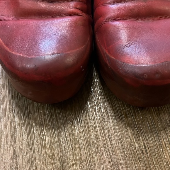 Rubber Soul mens Men\'s Red Leather Slip-On Shoes size 42 main image 7